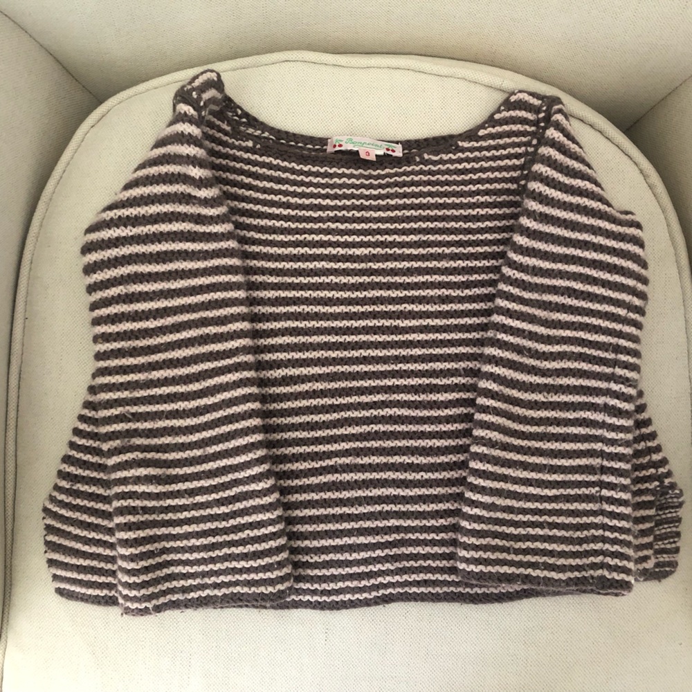 Girls Bonpoint striped sweater size 3